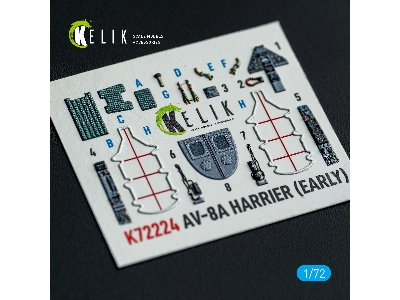 Mcdonnell Douglas Av-8 A Harrier (Early) - Interior 3d-decals (For Italeri Kits) - zdjęcie 4