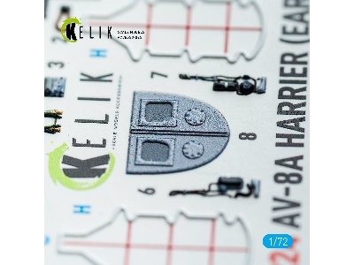 Mcdonnell Douglas Av-8 A Harrier (Early) - Interior 3d-decals (For Italeri Kits) - zdjęcie 7