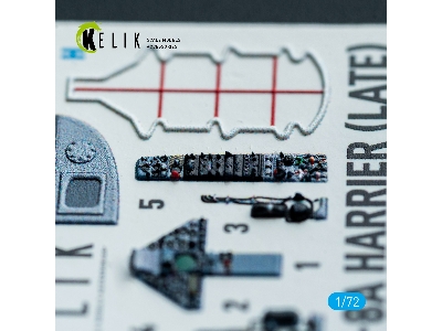 Mcdonnell Douglas Av-8 A Harrier (Late) - Interior 3d-decals (For Italeri Kits) - zdjęcie 3