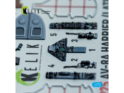 Mcdonnell Douglas Av-8 A Harrier (Late) - Interior 3d-decals (For Italeri Kits) - zdjęcie 4