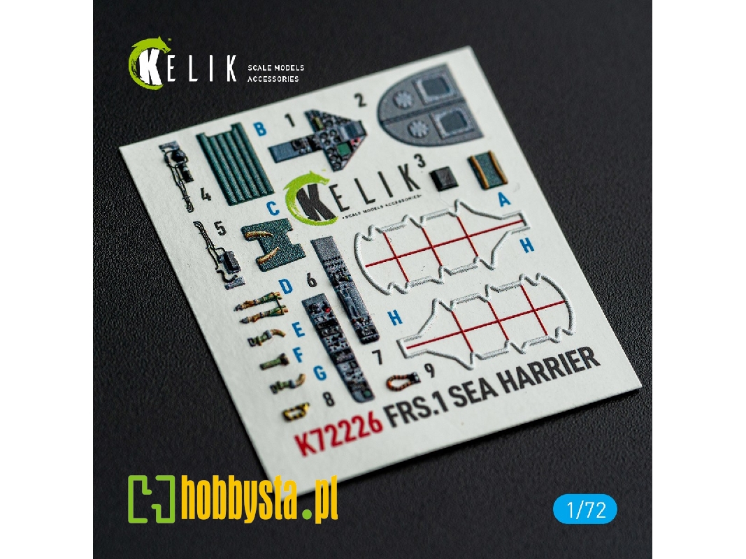 Bae Sea Harrier Frs.1 - Interior 3d-decals (For Italeri Kits) - zdjęcie 1