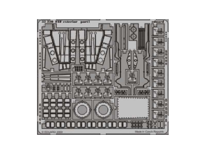  F8F exterior 1/32 - Trumpeter - blaszki - zdjęcie 1