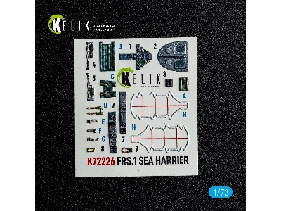 Bae Sea Harrier Frs.1 - Interior 3d-decals (For Italeri Kits) - zdjęcie 2