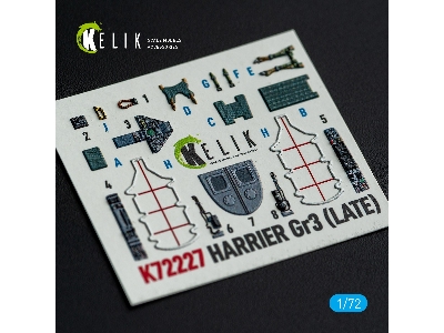 Bae Harrier Gr.3 (Late) - Interior 3d-decals (For Italeri Kits) - zdjęcie 1
