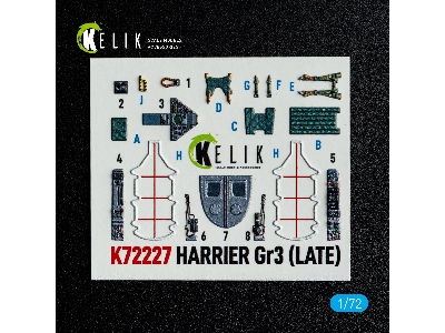 Bae Harrier Gr.3 (Late) - Interior 3d-decals (For Italeri Kits) - zdjęcie 2