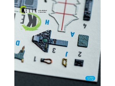 Bae Harrier Gr.3 (Late) - Interior 3d-decals (For Italeri Kits) - zdjęcie 7