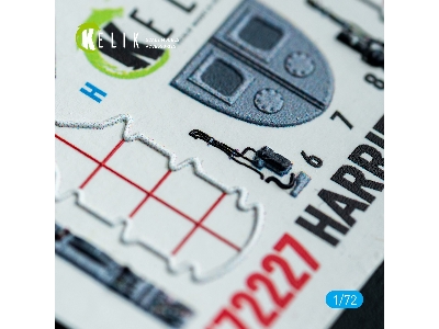 Bae Harrier Gr.3 (Late) - Interior 3d-decals (For Italeri Kits) - zdjęcie 9