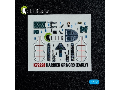 Bae Harrier Gr.1 / Gr.3 (Early) - Interior 3d-decals (For Italeri Kits) - zdjęcie 2