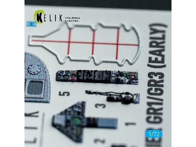 Bae Harrier Gr.1 / Gr.3 (Early) - Interior 3d-decals (For Italeri Kits) - zdjęcie 4