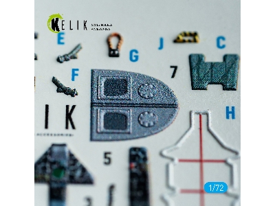 Bae Harrier Gr.1 / Gr.3 (Early) - Interior 3d-decals (For Italeri Kits) - zdjęcie 7