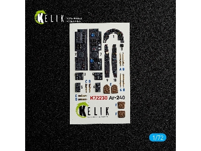 Arado Ar-240 - Interior 3d-decals (For Revell Kits) - zdjęcie 2