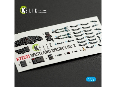 Westland Wessex Hc.2 - Interior 3d-decals (For Airfix Kits) - zdjęcie 1
