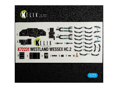 Westland Wessex Hc.2 - Interior 3d-decals (For Airfix Kits) - zdjęcie 2