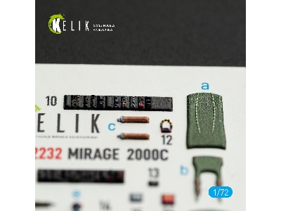 Dassault Mirage 2000 C - Interior 3d-decals (For Dream Modelkits) - zdjęcie 3