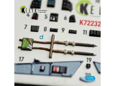 Dassault Mirage 2000 C - Interior 3d-decals (For Dream Modelkits) - zdjęcie 6