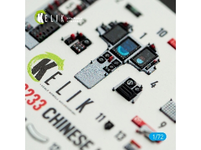 Chinese J-10 B - Interior 3d-decals (For Trumpeter Kits) - zdjęcie 6