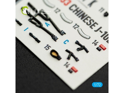 Chinese J-10 B - Interior 3d-decals (For Trumpeter Kits) - zdjęcie 7