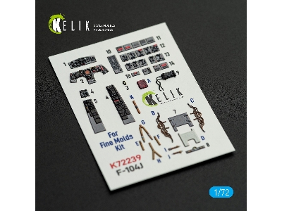 Lockhhed F-104 J - Interior 3d-decals (For Fine Molds Kits) - zdjęcie 1