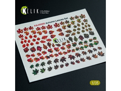 Autumn Leaves Set No.1 - Decal For Dioramas - zdjęcie 1