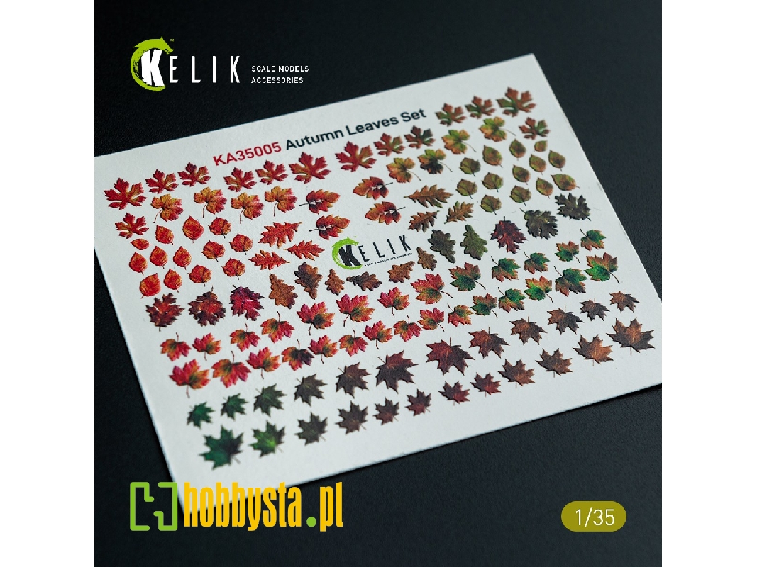 Autumn Leaves Set No.1 - Decal For Dioramas - zdjęcie 1