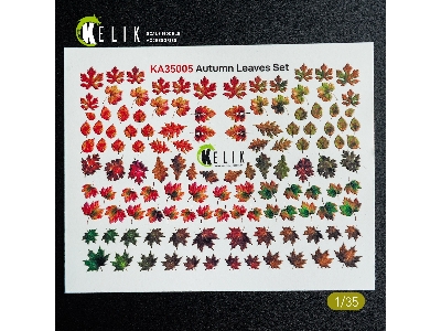 Autumn Leaves Set No.1 - Decal For Dioramas - zdjęcie 2
