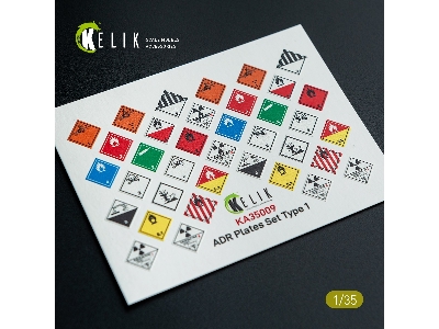 Adr Plates Set Type 1 - Decal For Models - zdjęcie 1