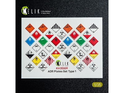 Adr Plates Set Type 1 - Decal For Models - zdjęcie 2