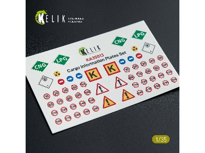 Cargo Information Plates Set No.2 - Decal For Models - zdjęcie 1