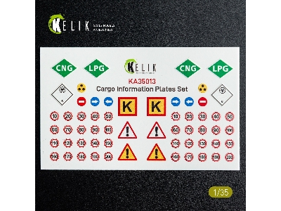 Cargo Information Plates Set No.2 - Decal For Models - zdjęcie 2