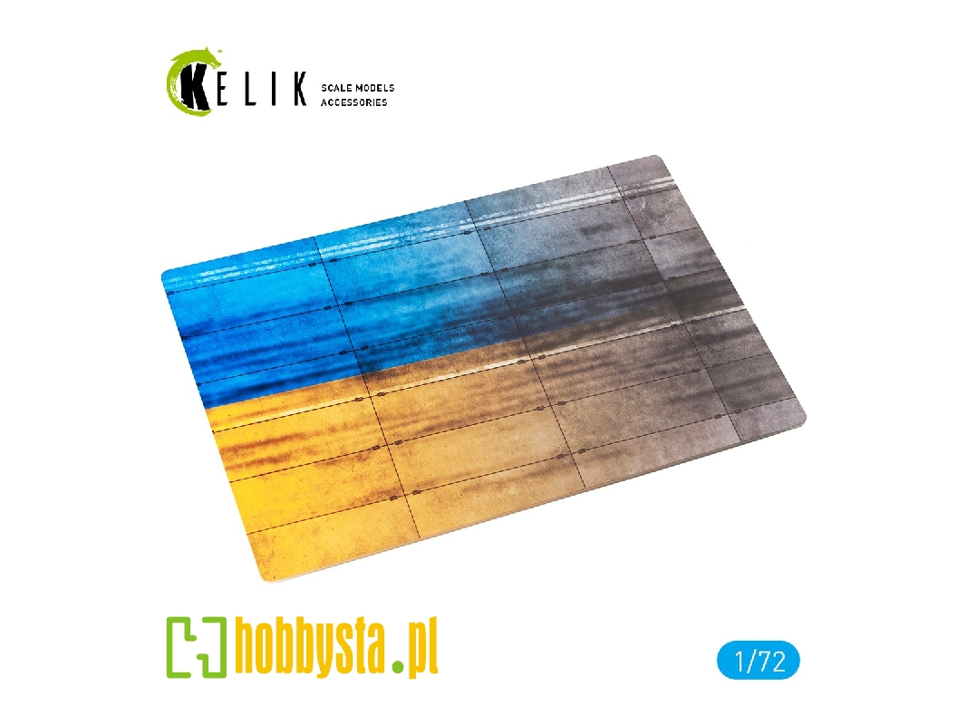 Concrete Plates With Ukrainian Flag - Acrylic (3 X 280 X 180 Mm / 170 G) - zdjęcie 1