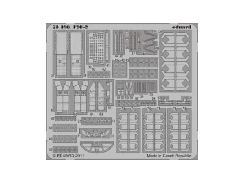 F9F-2 S. A. 1/72 - Hobby Boss - blaszki - zdjęcie 1 F9F-2 S. A. 1/72 - Hobby Boss - blaszki - zdjęcie 1