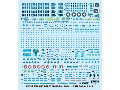 Paf J-10ce Multi-role Fighter & Iaf Rafale 2 In 1 - zdjęcie 13