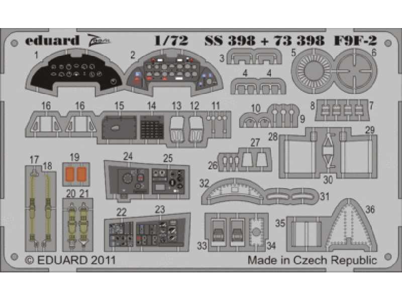  F9F-2 S. A. 1/72 - Hobby Boss - blaszki - zdjęcie 1