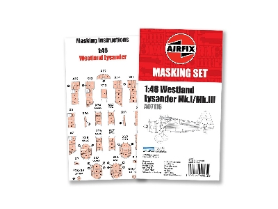Westland Lysander Mk.I / Mk.Iii - Masking Set (For  Airfix Ax07116 Kit) - zdjęcie 2