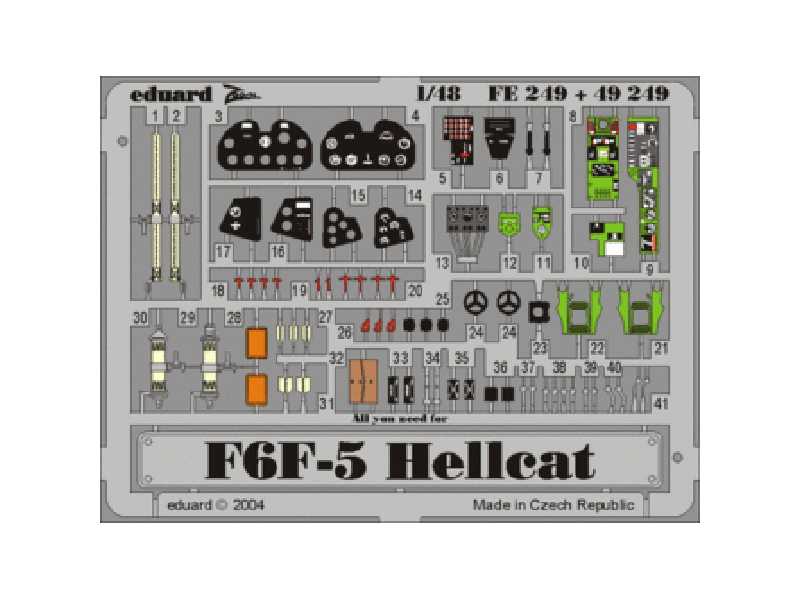 F6F-5 1/48 - Hasegawa - blaszki - zdjęcie 1 F6F-5 1/48 - Hasegawa - blaszki - zdjęcie 1