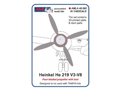 Heinkel He-219 V3-v8 - Four Bladed Propellers (For Tamiya Kits) - zdjęcie 1