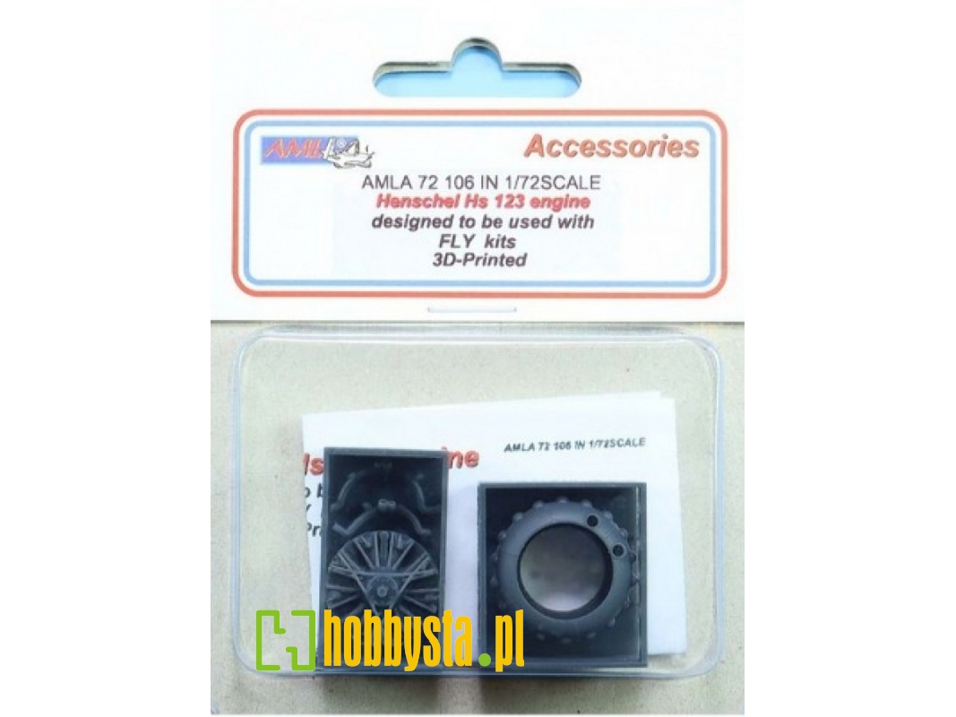 Henschel Hs 123 - Engine (3d-printed / For Fly Kits) - zdjęcie 1