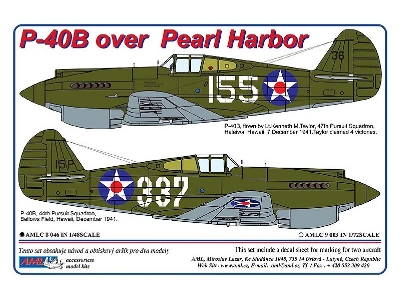 Curtiss P-40 B Over Pearl Harbor (2 Schemes) - zdjęcie 1
