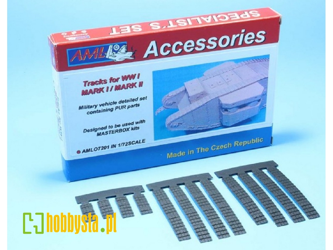 British Wwi Tank Mark I/Ii - Tracks (For Master Box Kits) - zdjęcie 1
