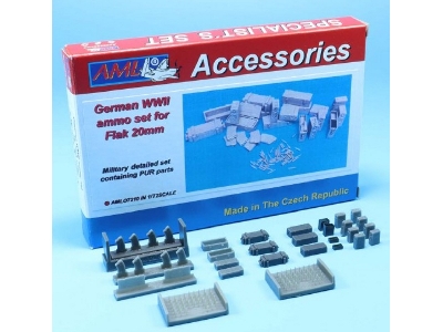 German Wwii Flak 20 Mm - Ammo Set (Pur Parts) - zdjęcie 1