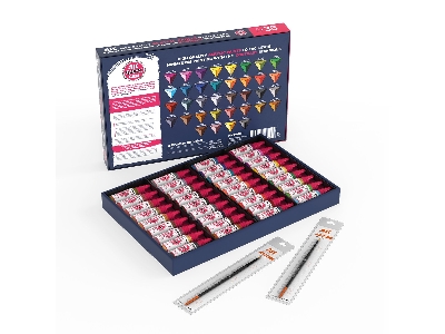 Quick Paint Set - 36 Quick Gen Colors (+2 Free Brushes) - zdjęcie 2