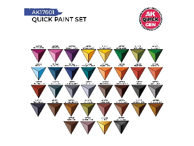 Quick Paint Set - 36 Quick Gen Colors (+2 Free Brushes) - zdjęcie 3