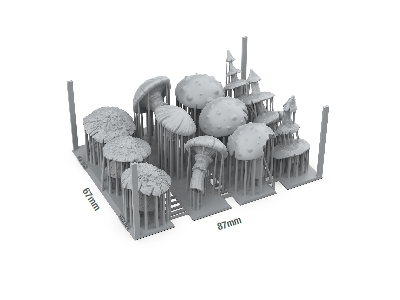Gigant Mushrooms - Basing Bits (3d-printed / 12 Pcs) - zdjęcie 3