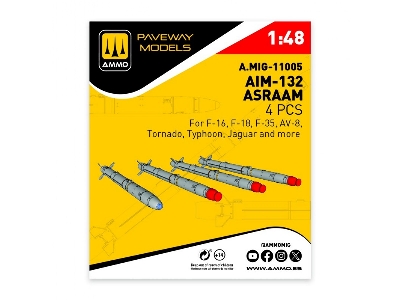 Aim-132 Asraam (4 Pcs / 3d-printed) - zdjęcie 1