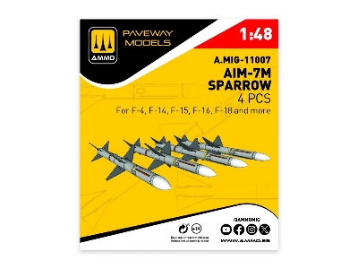 Aim-7 M Sparrow (4 Pcs / 3d-printed) - zdjęcie 1