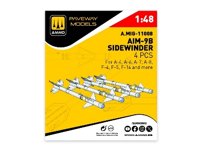 Aim-9 B Sidewinder (4 Pcs / 3d-printed) - zdjęcie 1