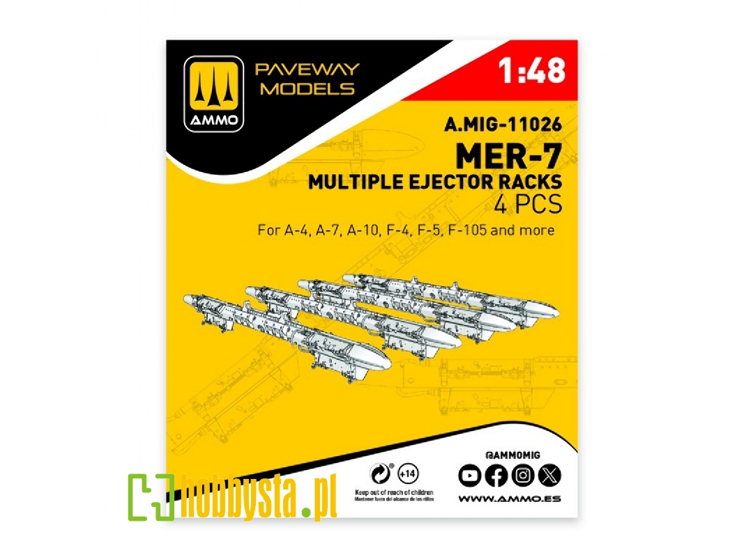 Mer-7 - Multiple Ejector Rack (4 Pcs / 3d-printed) - zdjęcie 1
