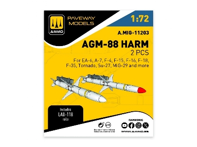 Agm-88 Harm (2 Pcs / 3d-printed) - zdjęcie 1
