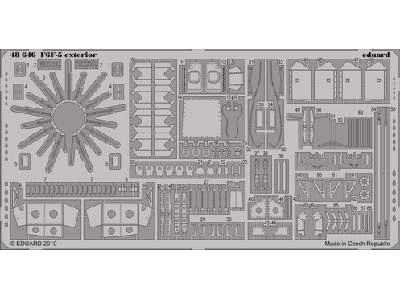  F6F-5 exterior 1/48 - Hobby Boss - blaszki - zdjęcie 1