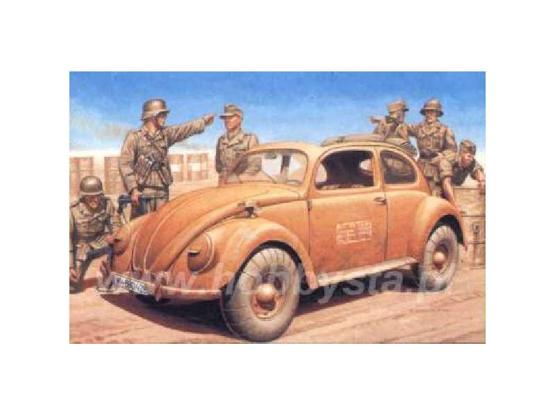 VW Typ 87 + żołnierze AFRICA CORPS - zdjęcie 1